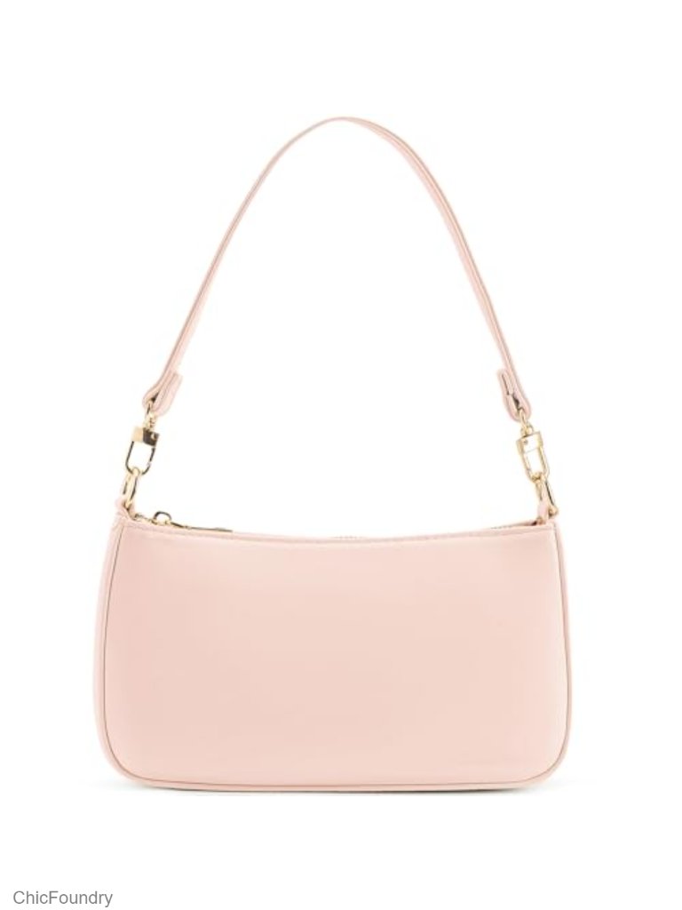 Retro Vegan Leather Hobo Shoulder Bag With Zipper Closure